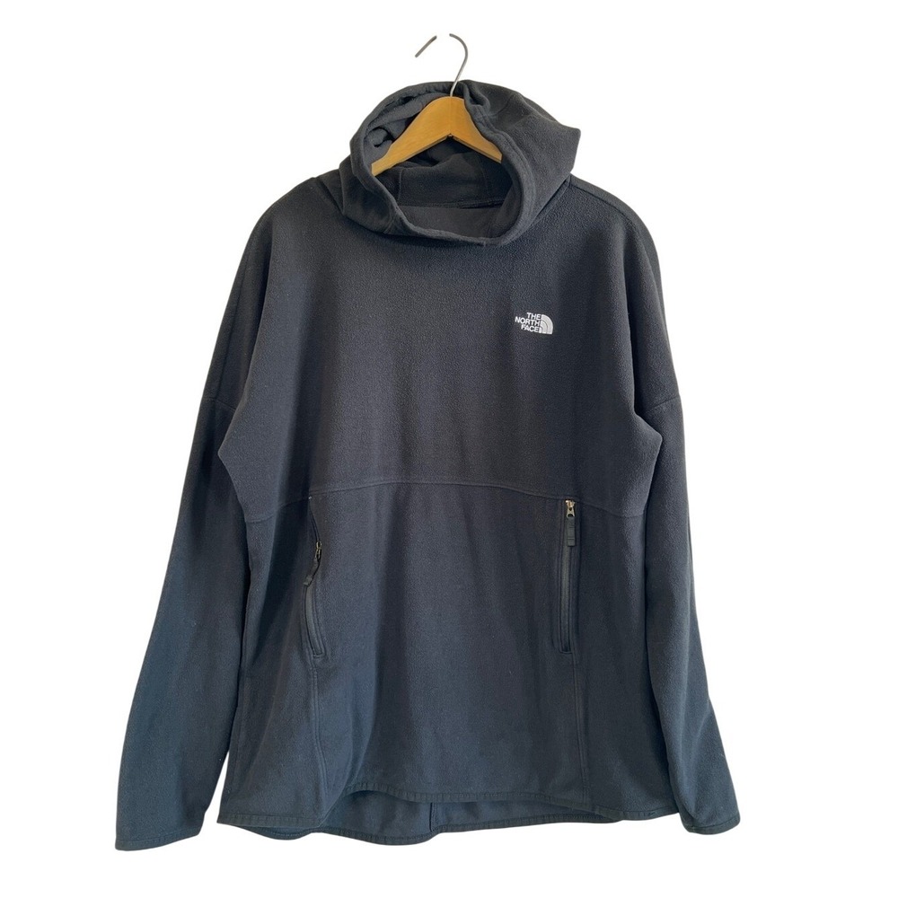 The North Face Black Hooded Fleece Pull-Over